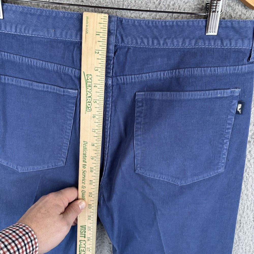 Vineyard Vines Pants Mens 34x32 Blue Corduroy 5 Pocket Stretch Casual Preppy - Picture 5 of 10